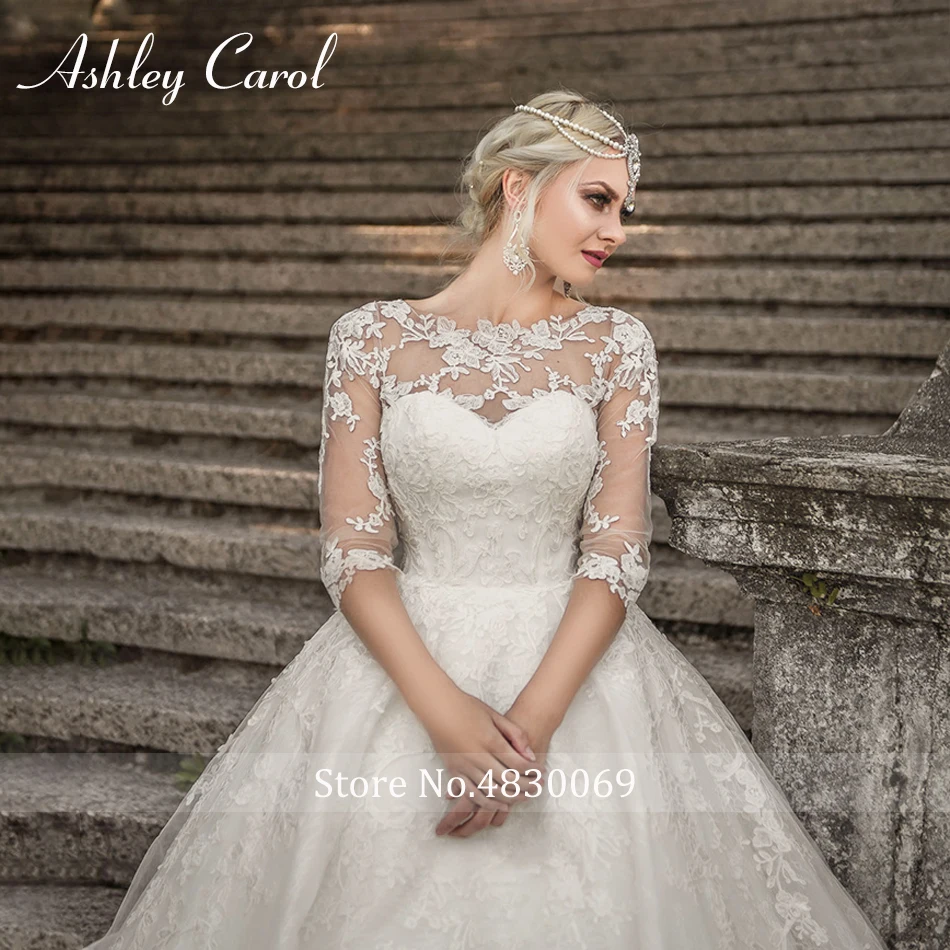 Бальное платье Ashley Carol свадебное кружевное принцессы сексуальные свадебные