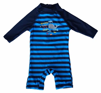 

Bonverano(TM) Baby Boys' Sunsuit Swimwear UPF 50+ UV Protection L/S Zipper Color One Piece Swimsuit Rashguard
