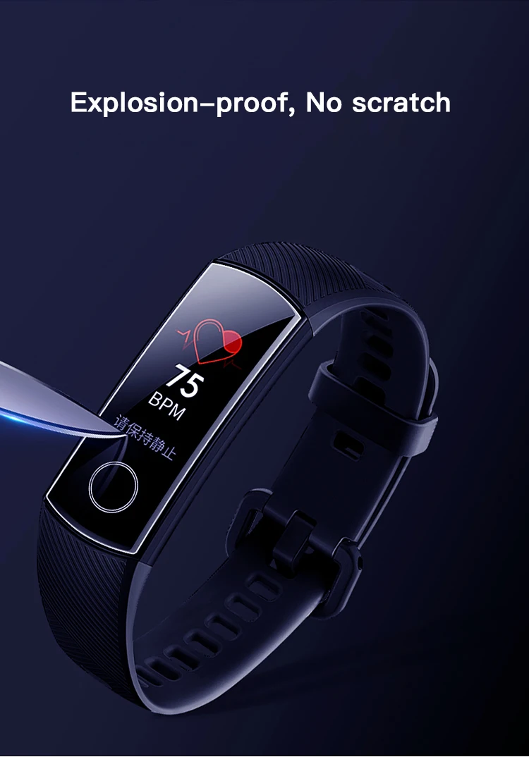 2 шт. анти-шок мягкий защитная пленка tpu для huawei Honor Band 4 защитные пленки Honor Band 4 бег полный экран крышка