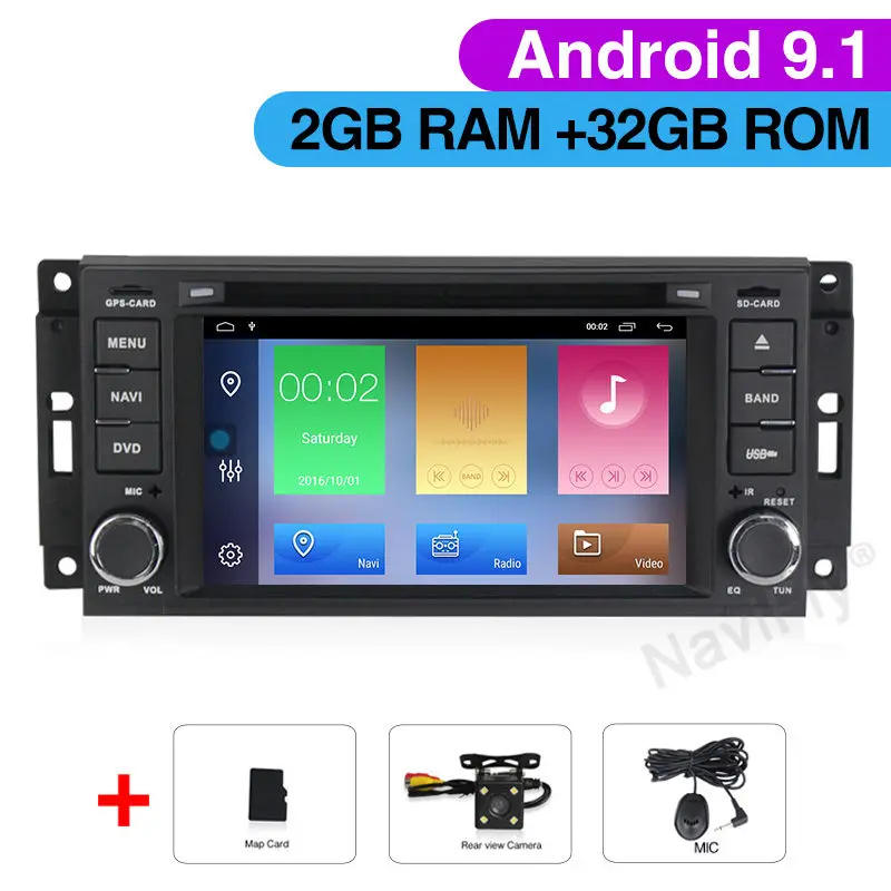 Android 9,1 автомобильный dvd мультимедиа gps Wi-Fi Canbus для Jeep libery, Wrangler Compass Commander Grand Cherokee Dodge Caliber Journey - Цвет: Car dvd Camera