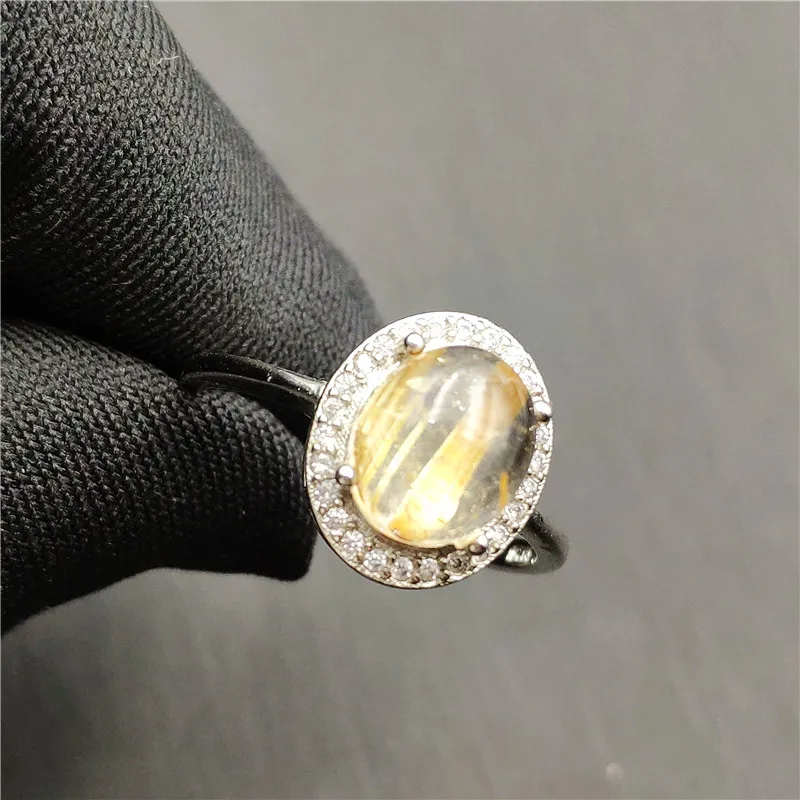 Natural Gold Rutilated Quartz Ring (7)