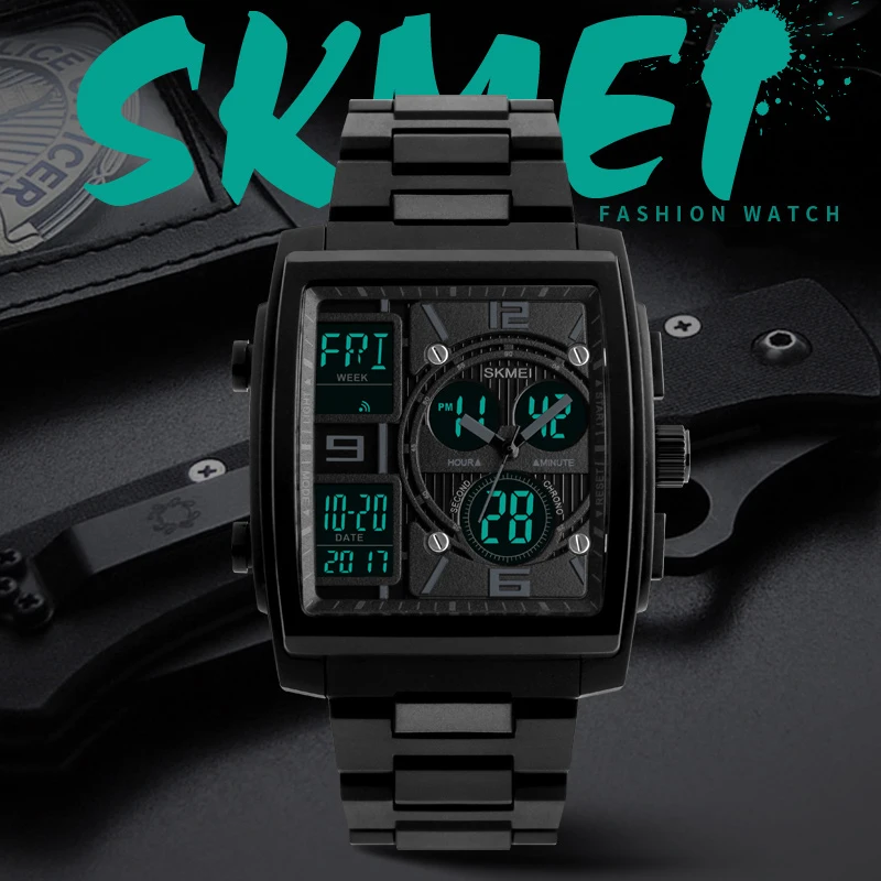 SKMEI Men Sport Watches CountDown Chronograph Alarm Watch Waterproof Digital Wristwatches Relogio Masculino erkek kol saati