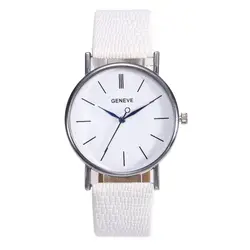 Zhoulianfa новые модные женские минималистичные стильные белые часы с циферблатом уникальные простые часы повседневные кожаные кварцевые