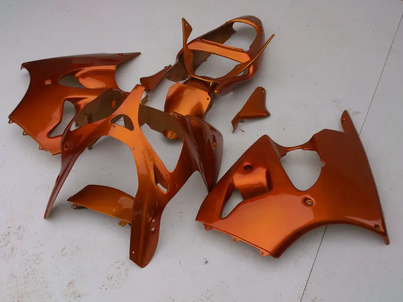 

Injection mold Fairing kit for KAWASAKI Ninja ZX6R 636 00 01 02 ZX 6R 2000 2001 2002 ABS All Orange Fairings set+7gifts KG24