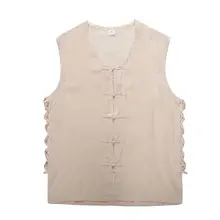 Чистый хлопок лежал Лохан Архат нижнее белье майка буддийские монахи одежда боевых искусств кунг-фу мужчин Буддизм рубашки жилет