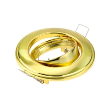 10 шт./лот круглая утапливаемая алюминиевая Светодиодная потолочная подсветка регулируемая рама арматура 90 мм GU10 MR16 лампы Светильник Downlight держатель