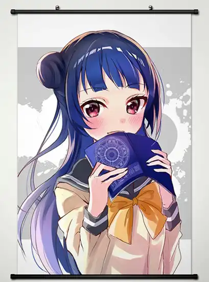 Tsushima Yoshiko Wall Scroll Poster Home Decorate Decor Holiday Gift Love Live