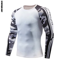 Спортивная быстросохнущая одежда мужская футболка для бега эластичная тренировочная компрессионная одежда для спортзала компрессионная одежда для бега футболка для бега