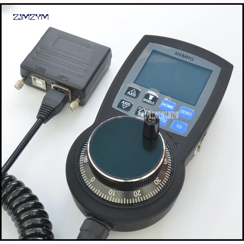 

CNC Handwheel Mach3 MPG Pendant Manual Pulse Generator hand wheel Full-featured serial communication with coordinate display