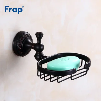 

Frap Top Quality Copper Soap Dishes Solid Wall Mount Black Soap Basket Antique Soap Holder Vintage Bathroom Accessories Y18019