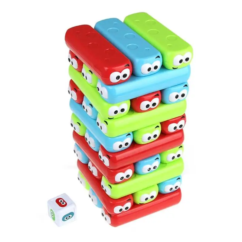 

New plastic Blocks Jenga Party Tumbling Tower Fun Toys for Kids Interactive Stack Game Teaser Block Baby Educational Toy