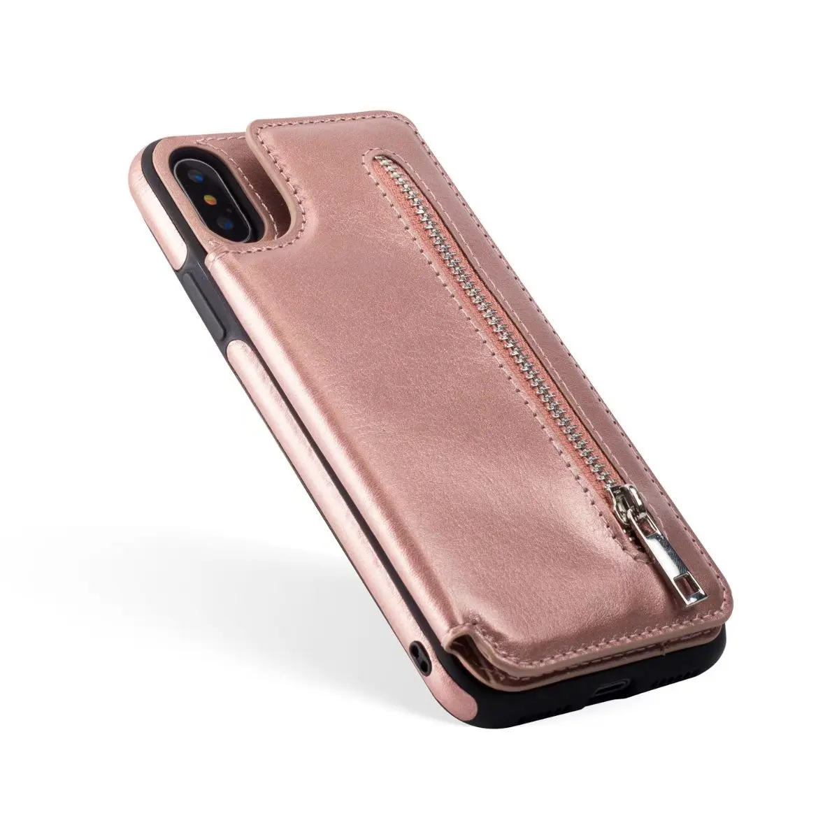  2018 New Fashion Flip Leather Case for Samsung Note 8 Card Slot Stand Zipper Wallet Case for Samsun