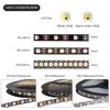 Bande lumineuse LED WS2812 WS2812B, 5050 pixels, rvb, RGBWW, 30/60/144 diodes, DC5V SK6812, PCB blanc/noir ► Photo 3/6