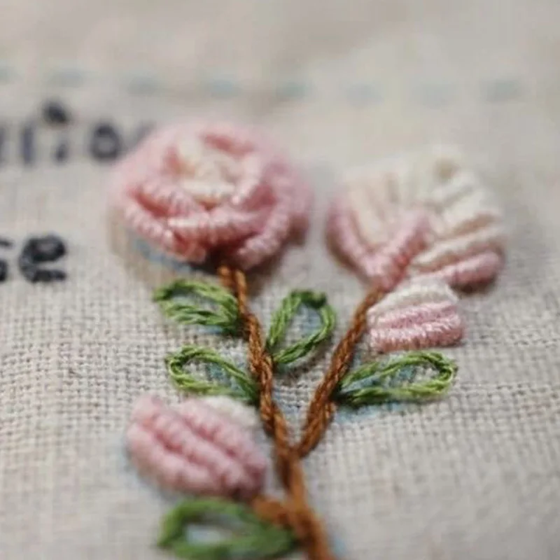 

Flower Handcraft Embroidered Supplies Embroidery Material Package DIY Cross Stitch Needlework Kits Decorations Accessories