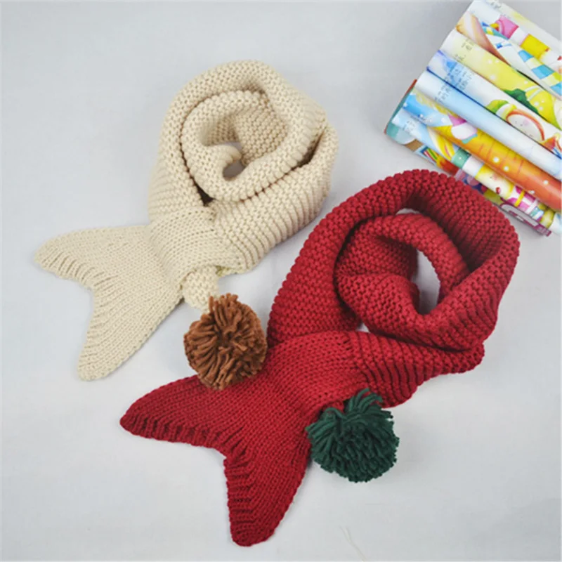 

Fashion Girls Boys Wool Scarf Kids Winter Scarves Knitting Neckerchief Baby Muffle Children Clothes Accessories Infant Cachecol