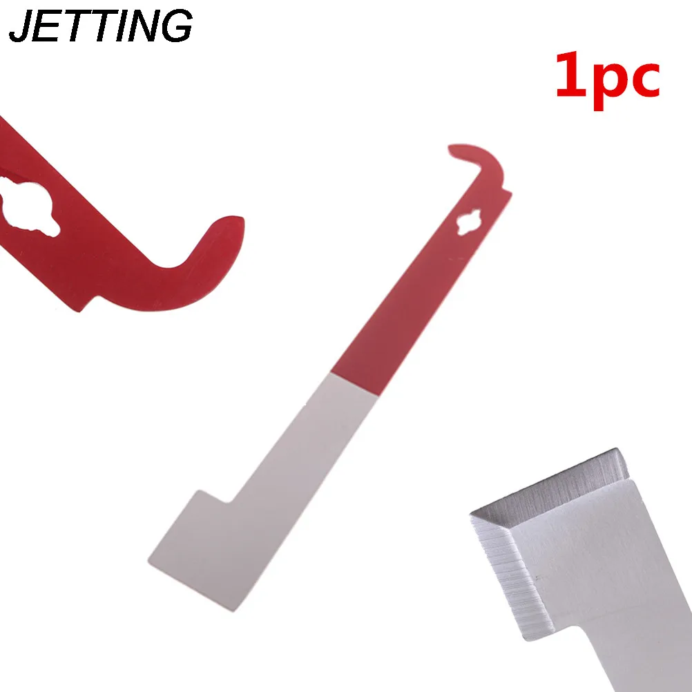 1pc Stainless Steel 28cm Beekeeping Knife Tool J Shaped Curved Tail Bee Hive Hook Scraper Tools