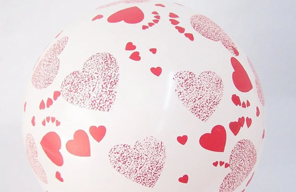 

Full of Love Printed Circular Balloon Wedding Valentine's Day Wedding Car Decoration Festival Party Supplies