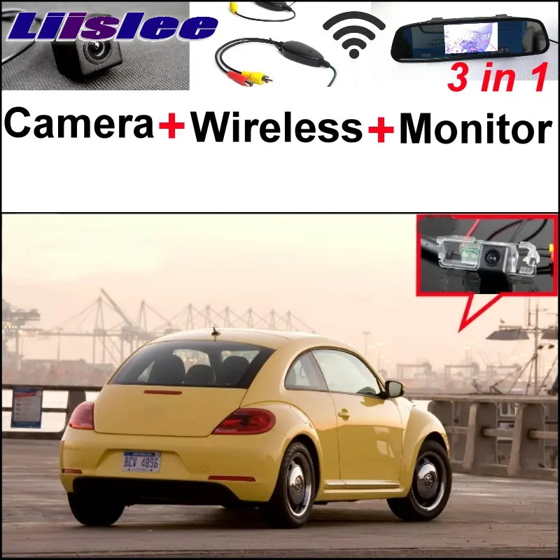 

Liislee 3 in1 Special WIFI Camera + Wireless Receiver + Mirror Monitor Easy Parking System For Volkswagen VW New Beetle Bjalla
