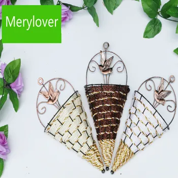 

1pc Hanging Natural Plants Wicker Flower Basket Flower Pot Planter Rattan Vase Basket Home Garden Wall Decor Storage Container