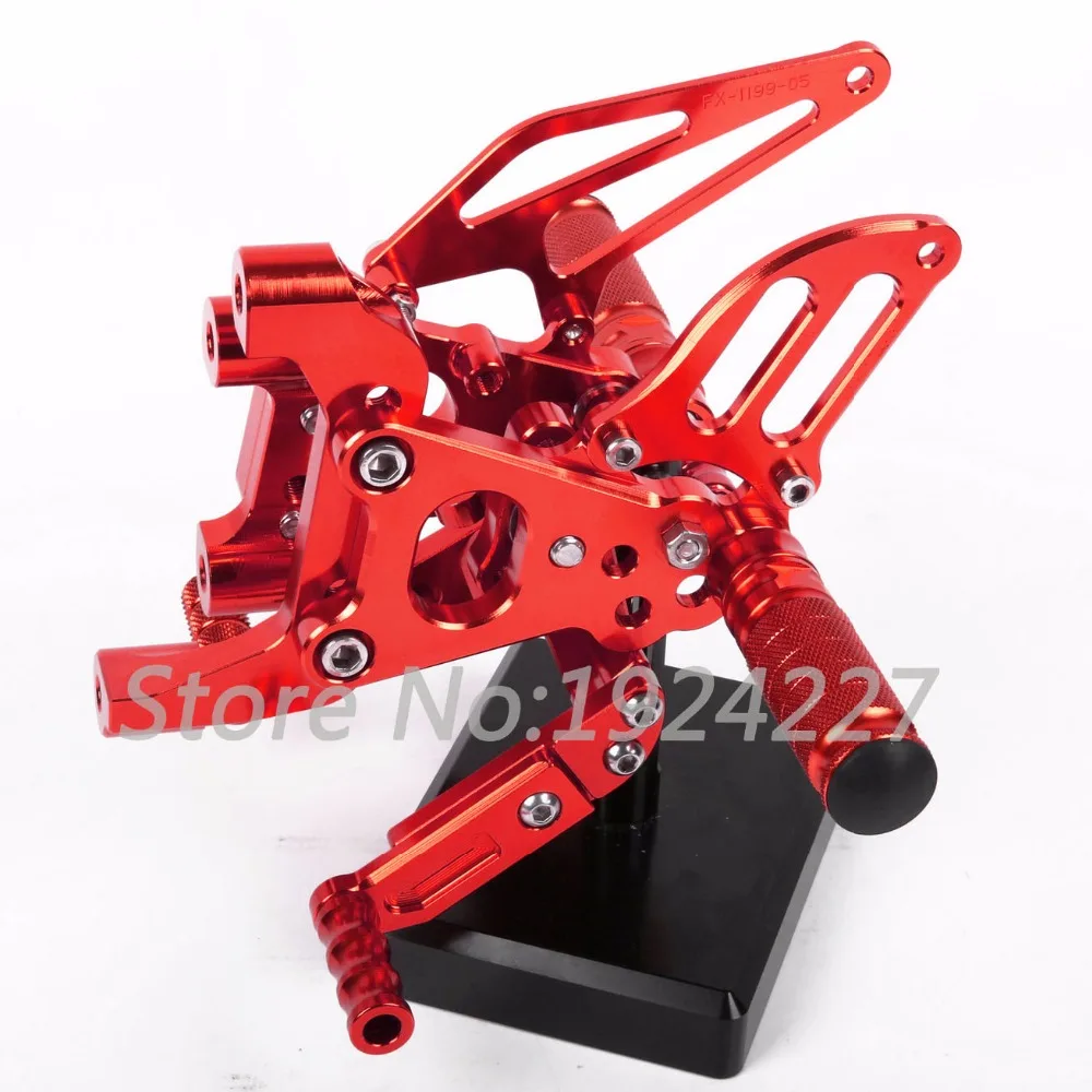 8 видов цветов CNC Rearsets для Ducati Panigale 1199 1199S 1199R 899 1198s 2012 2013 задний комплект мото