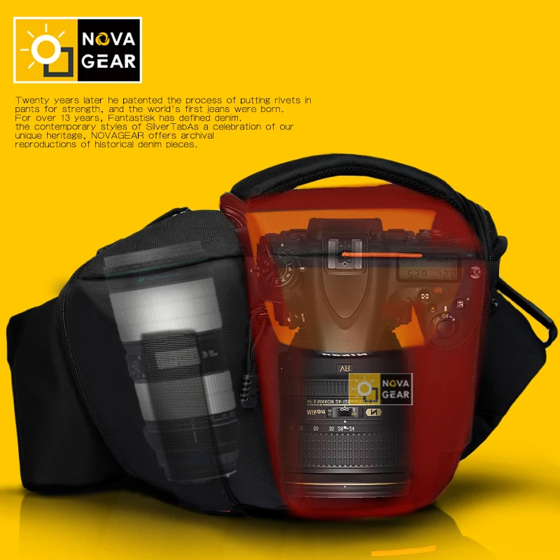  NOVAGEAR 80205 New Portable Small Travel Camera Bag Waterproof Casual Shoulder Bags for Canon Mini 