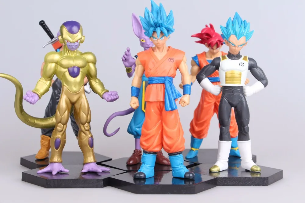 6 шт./компл. Figma супер милая семь Dragon Ball Sun Wukong The Money King глина ручная модель Фигурка