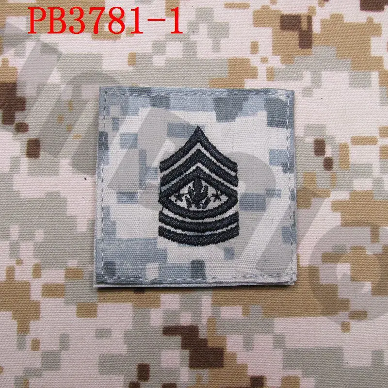 Вышивка патч ACU U. S. Армейский ранг Военная Вышивка патч крючок на спине - Цвет: B3781