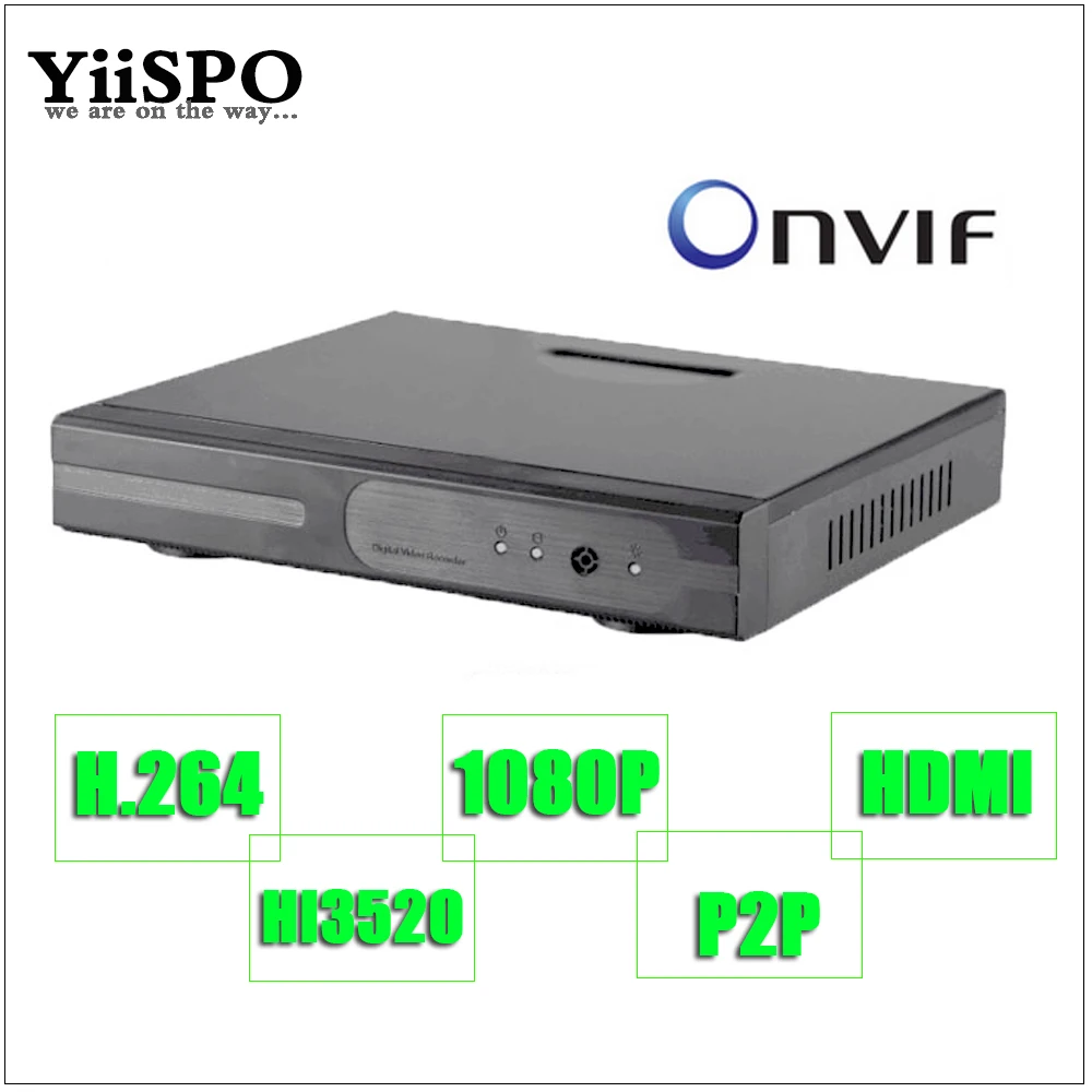 Yiispo 4ch 6ch видеонаблюдения HD NVR ONVIF 1080 P H.264 HDMI 2.0mp Системы Скрытого P2P для 720 960 Камера