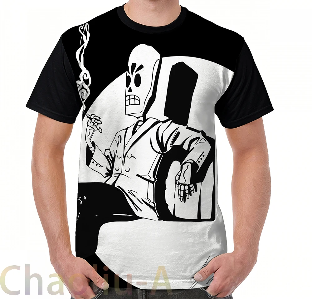 

Grim Fandango T-Shirt men funny printed t shirt women tops tees Short Sleeve Casual tshirts