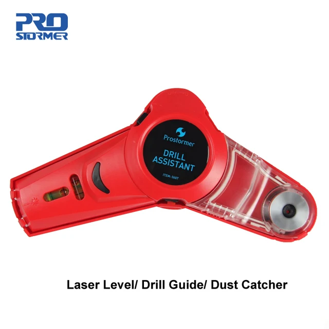 Best Price PROSTORMER Multi-function Laser level Dust Catcher Drill Guide Line Laser Wing shape nivel laser Electric drill accessories Tool Best Price PROSTORMER Multi-function Laser level Dust Catcher Drill Guide Line Laser Wing shape nivel laser Electric drill accessories Tool