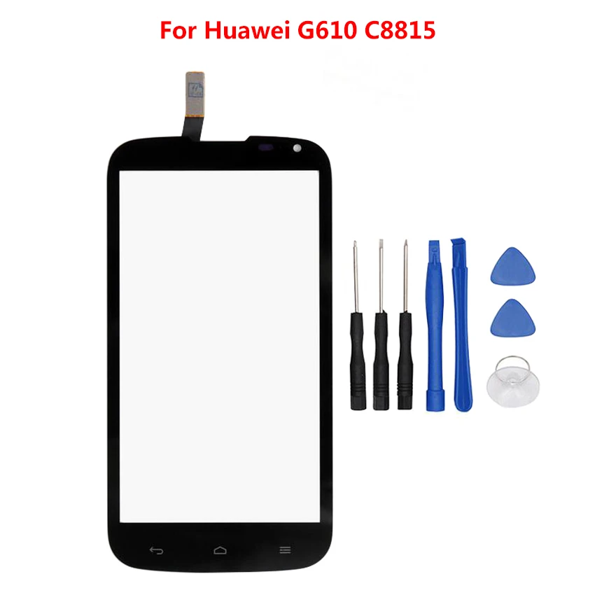 

For Huawei C8815 G610 Touch Screen Panel Glass Sensor Digitizer Mobile Phone Replacement+Tools For Huawei G610 Touch Screen