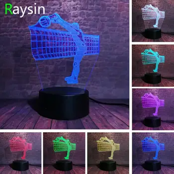 

Luminous Volleyball Game Sport Figure 3D LED 7 Color Change Auto Premium Night Light Sports Motion Boys Girls Friends Xmas Gifts