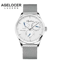 AGELOCER Mens Watches Top Brand Luxury Watch Men Business Special Design wristwatches Sport Watches Relogio Masculino