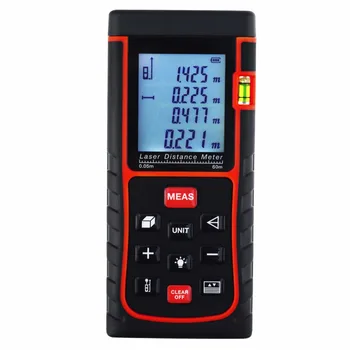 

Industrial Handheld Digital 60 Meter Laser Distance Area Volume Pythagorean w/ Spirit Level 60M/196ft Tester Construction Use