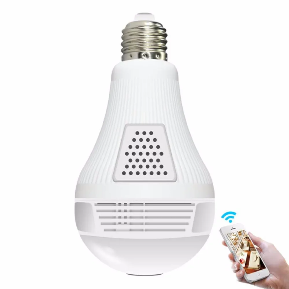 

XM bulb lamp 1.3 Megapixels Intellingent panoramic Camera Surveillance IP Camera E27 LED Intellingent wireless control light