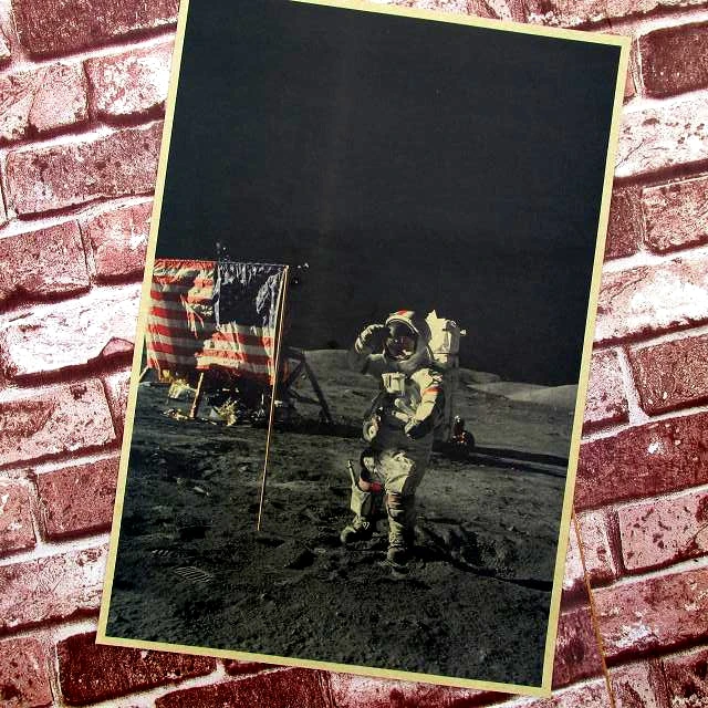 Proud Apollo space astronaut Movie Poster Постер ядро крафт-бар украшения для комнаты основной