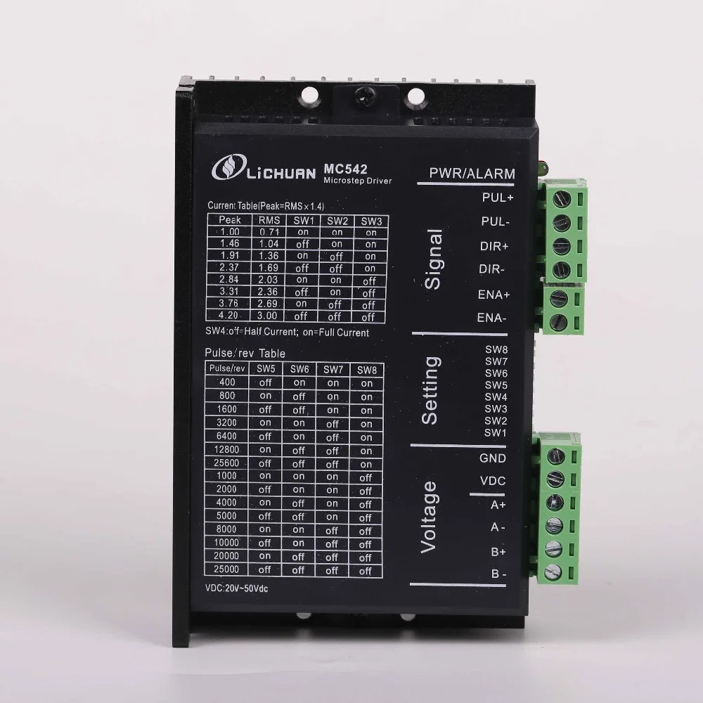 

MC542 stepper driver 2phase 4.2A stepper motor controller fit with nema23 stepper motor replace DM542 support MACH3 cnc