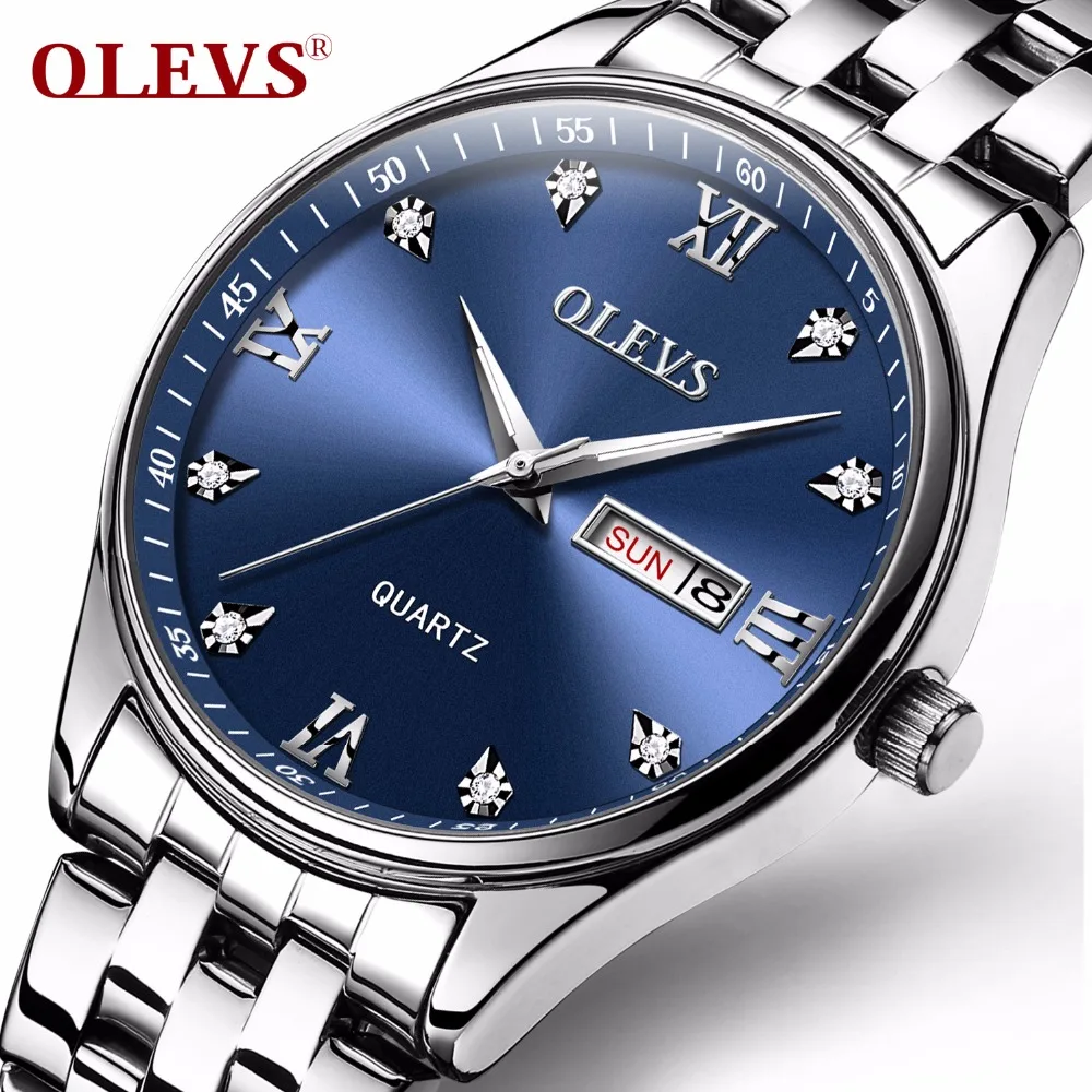 

relogio masculino OLEVS Luxury Brand Wrist watch Display Date Week Men's Quartz Watch Business Watch Men Watch erkek kol saati