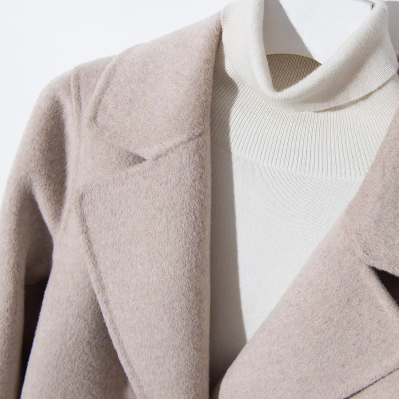 Women Jackets 100% Wool Hight Quality Coats 2018 Winter New Arrival C-word button Outwear Woman Standard Clothes Free Shipping Coats