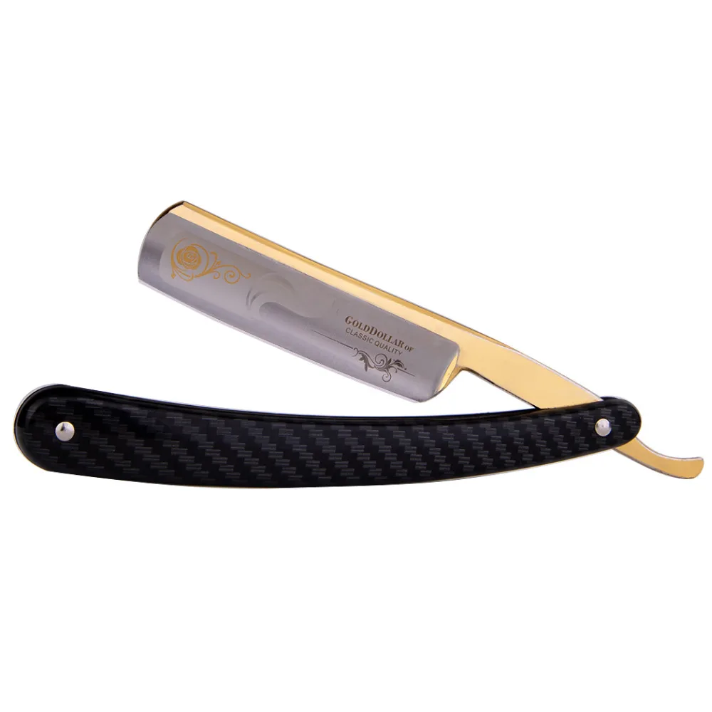 

Gold Dollar 207 Straight Razor Man Shaving Razor Barber Shave Beard Knife Shave Ready Folding Razors(Wholesale Discount)