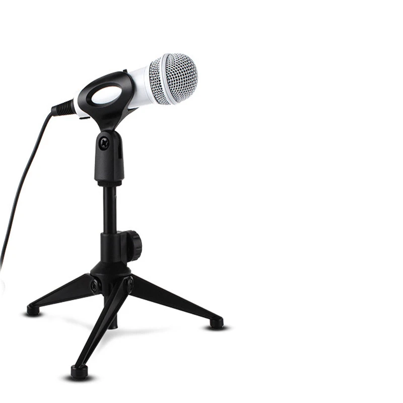 Adjustable Desktop Microphone Tripod Stand Handheld MIC Holder with