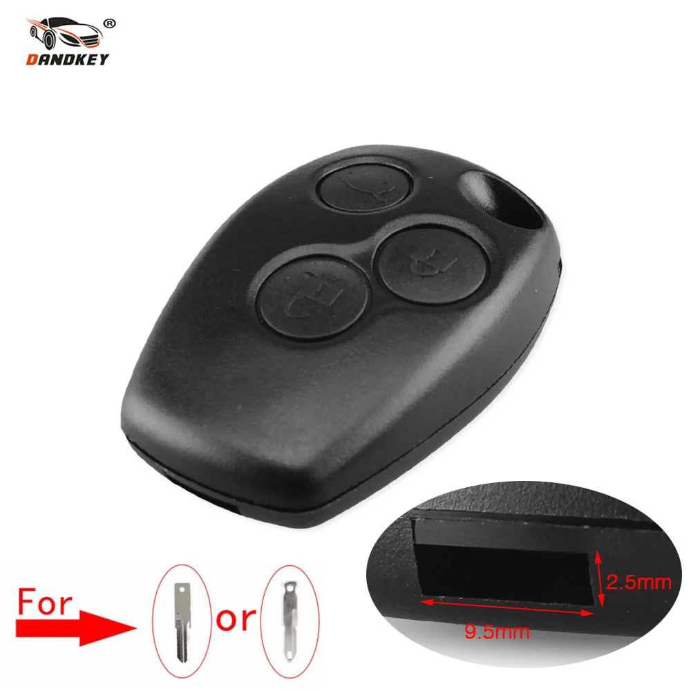 

Dandkey 3 Buttons Replacement Remote Key Shell Cover FOB Case for Renault Logan Sandero Clio Fluence Vivaro Master Traffic