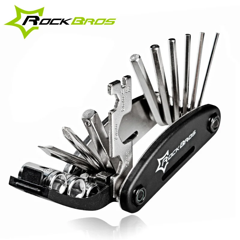 ROCKBROS 16 in 1 Multifunction Bicycle Cycle Repair Tools Kit Hex Spoke