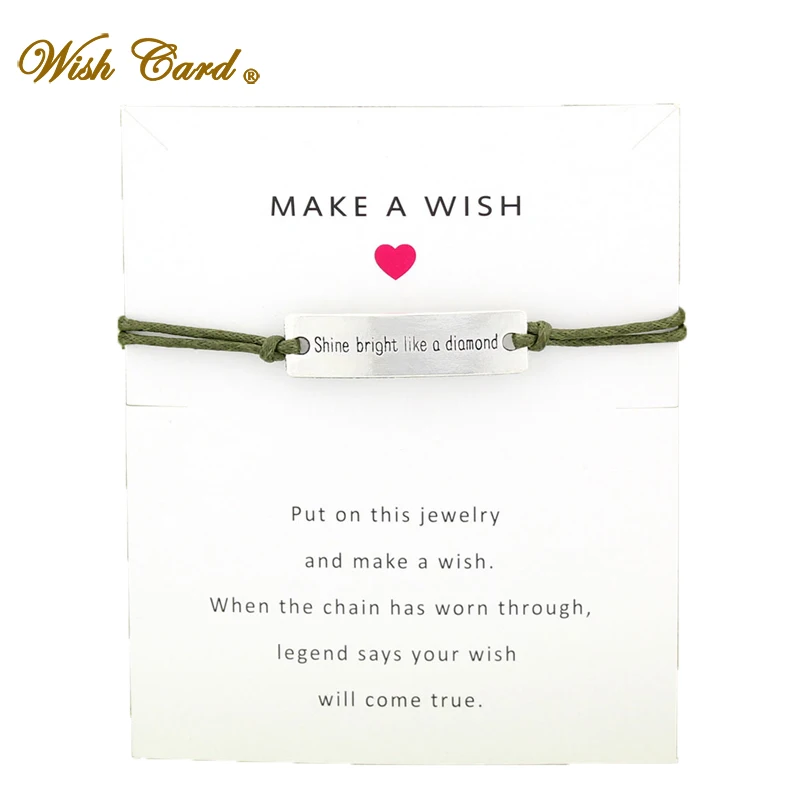 

Wish Card Shine Bright Basketball Bracelet for Women Best Gift Charm Adjustable Friendship Bracelets pulseira feminina WJ0039