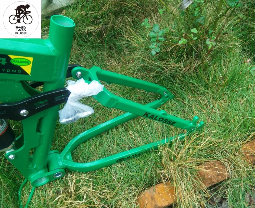 Sale Kalosse Soft-tail  Folding    26*17inch 165mm travel  mountain bicycle  frame   mountain  bike frame 2