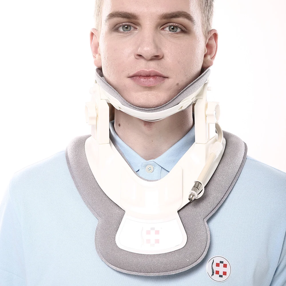 

Carevas NTD3000 Cervical Traction Device Support Inflatable Air Physical Traction Collar Neck Brace for Upper Back Pain Relief