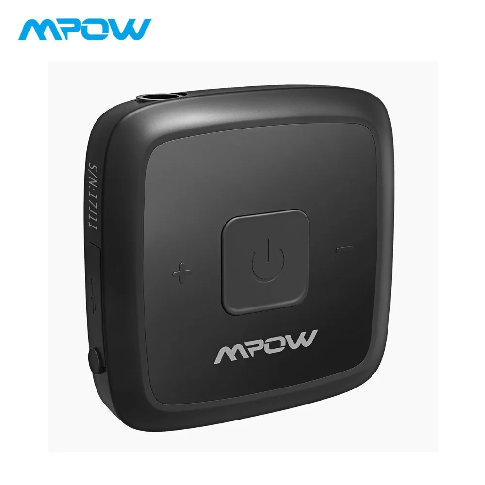 

Mpow Mini Wireless Adapter Portable Bluetooth 4.1 Receiver Stereo Sound Hands Free Car Audio Adapter With Mental-clip/AUX/Mic
