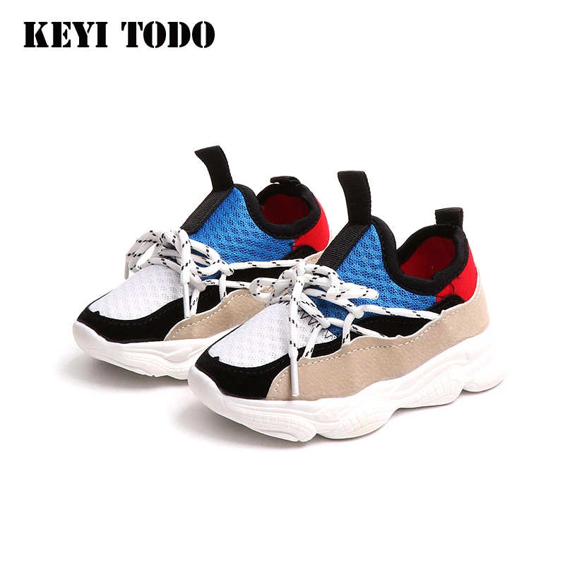 

2019 For Boy Girl Fashion Kids Running Shoes New Spring Autumn Children Mesh Sneakers Breathable Soft Baby Boy Girl Sneakers 551
