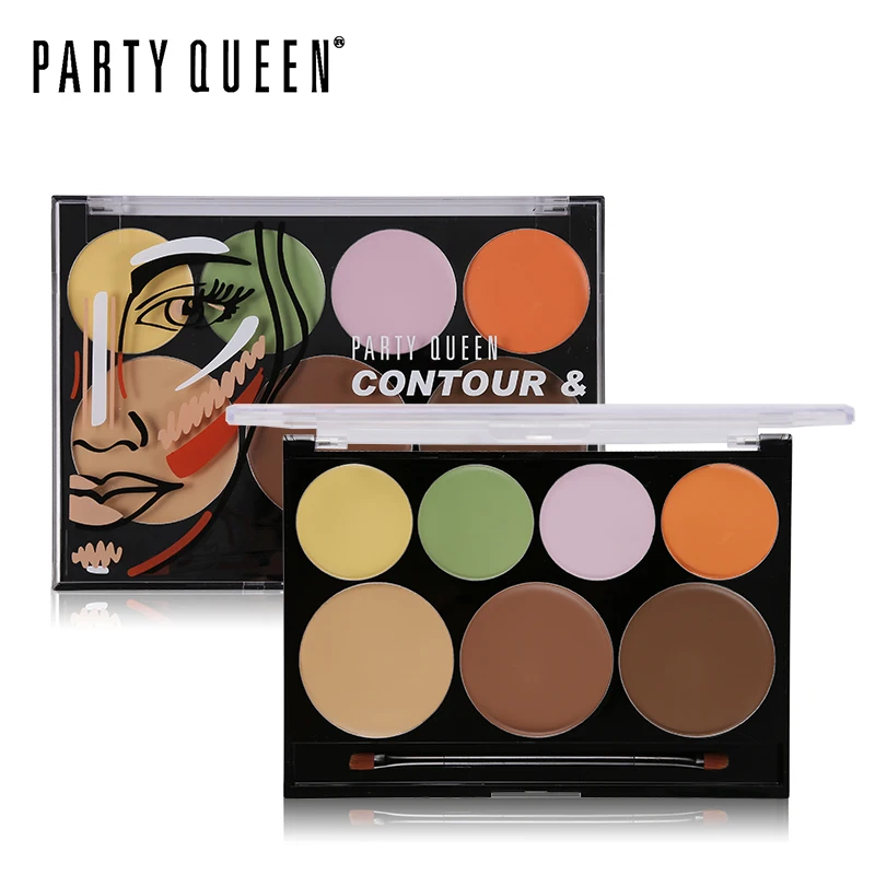 

Party Queen Makeup 7 Colors Contour Correct Concealer Palette Face Cream Camouflage Blemish Makeup Neutral Palette Cosmetic Set
