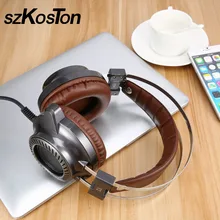 Gaming Headset Stereo V2 Earphone gamer LED Light Hi-Fi Headphones MP3 with microphone for computer PC fone de ouvido